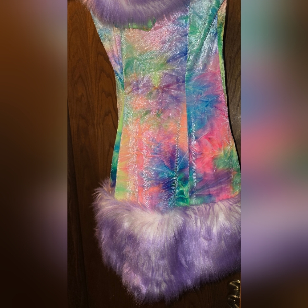 J.valentine Hooded Fur Trimmed Half Duster - Picture 5 of 6